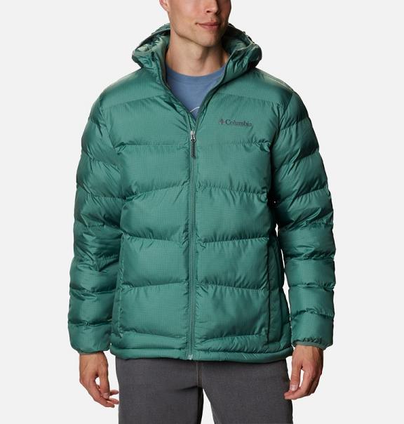 Columbia Fivemile Butte Hooded Jacket Green For Men's NZ37156 New Zealand